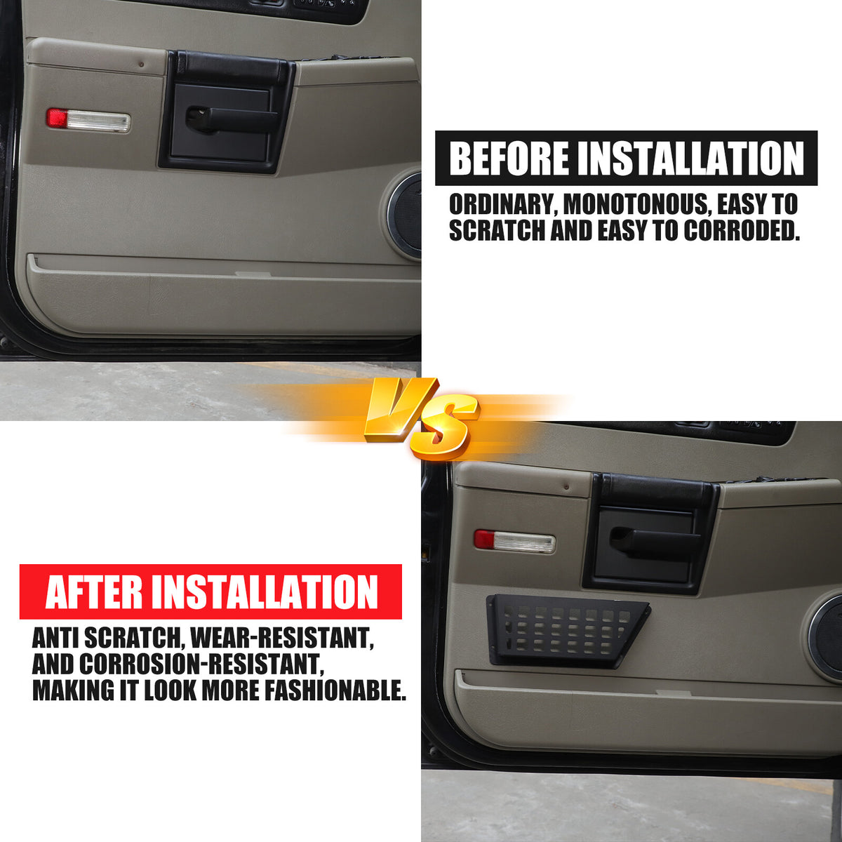 Aluminum Car Rear Door Pocket Storage Box Organizer For Hummer H2 2003-2009 US 20