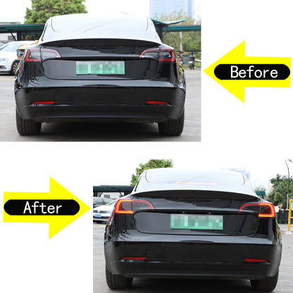 Smoked Headlight & Taillight Cover Trim For Tesla Model 3 2017-22 Model Y 21-24 17