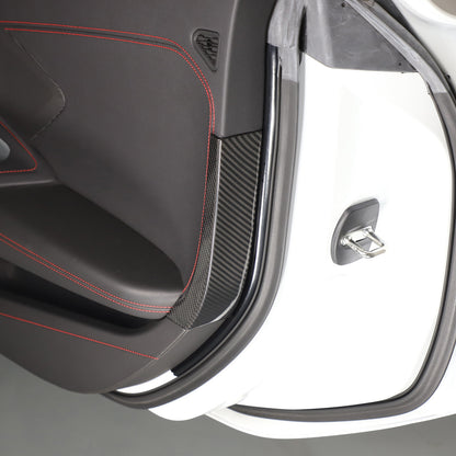 Real Carbon fiber Interior Door Panel trim Cover Frame For Corvette C8 20-26 US 5