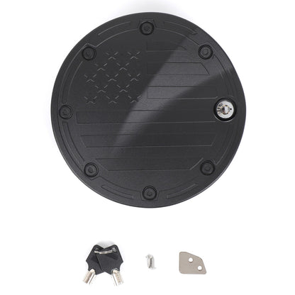 US Flag Alloy Fuel Tank Anti-Theft Lock Cover Gas Cap For Toyota Tundra 22+ 15