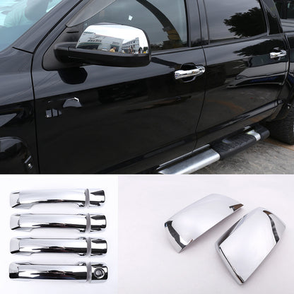 Chrome Side Door Handle Rearview Mirror Cover Trim For Toyota Tundra 2007-2021 2