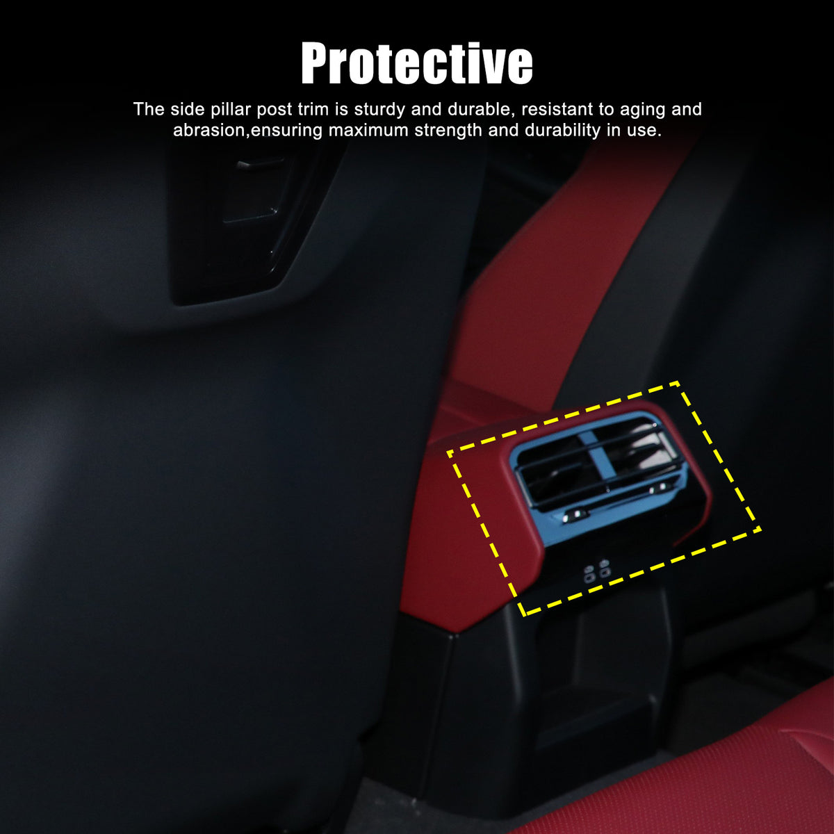 Real Carbon Fiber Interior Rear Air Vent Cover Trim For BMW 5 Series G60 i5 24+ 3