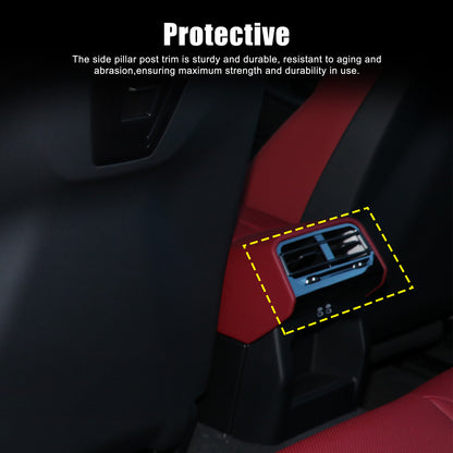 Real Carbon Fiber Interior Rear Air Vent Cover Trim For BMW 5 Series G60 i5 24+ 3