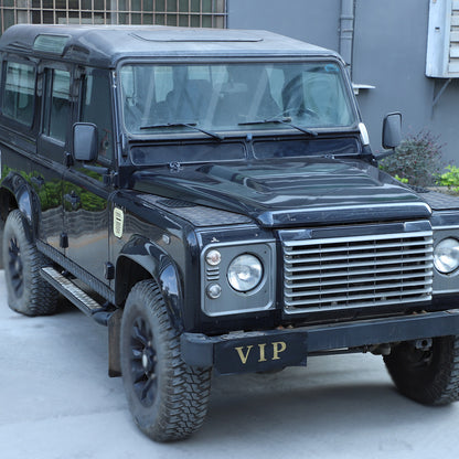 Black Alloy Front Hood Air Vent Cover Trim For Land Rover Defender 04-18 US 7