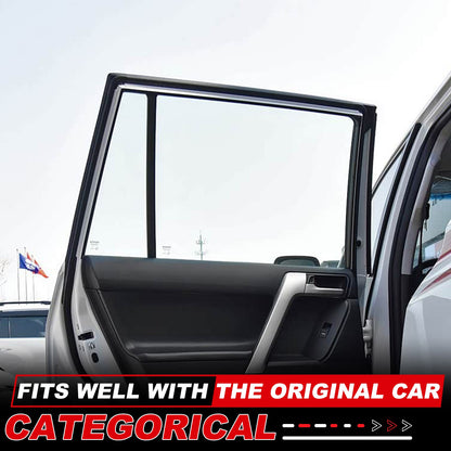 Rear Door Window Vent Visor Sunshade Cover Net For Toyota Prado J150 2010-2023 4