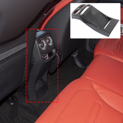 ABS Carbon Fiber Rear Air Vent Kick Guard Panel Trim For Benz G-Class 2025+ 8