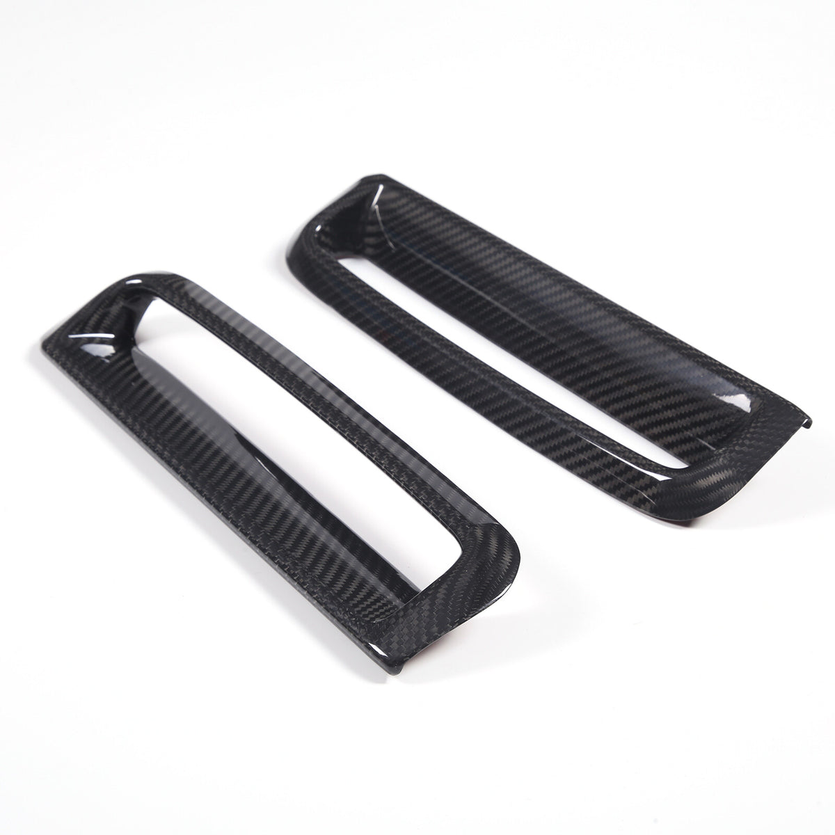 Real Carbon Fiber Front Fog Light Decor Cover Trim For BMW 4 series G26 2022-25 5