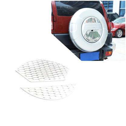 Silver Alloy Spare Tire Trim Cover Patch For Toyota FJ Cruiser 2007-21 12