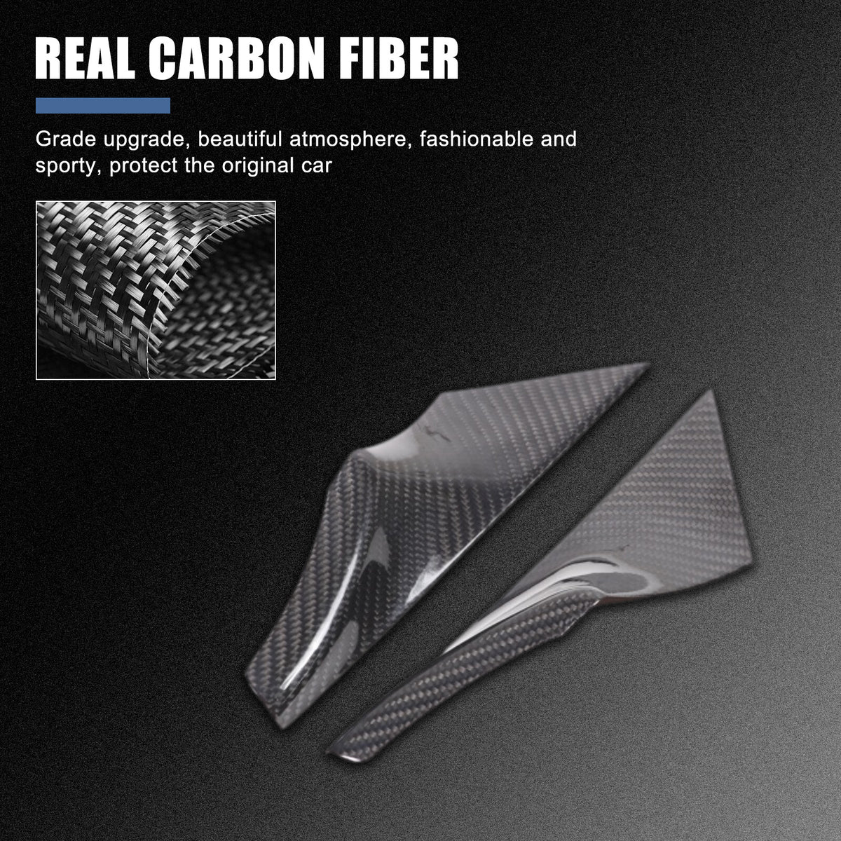 Real Carbon Fiber Interior Door Handle Cover Trim For BMW 5 Series G60 i5 2024+ 3