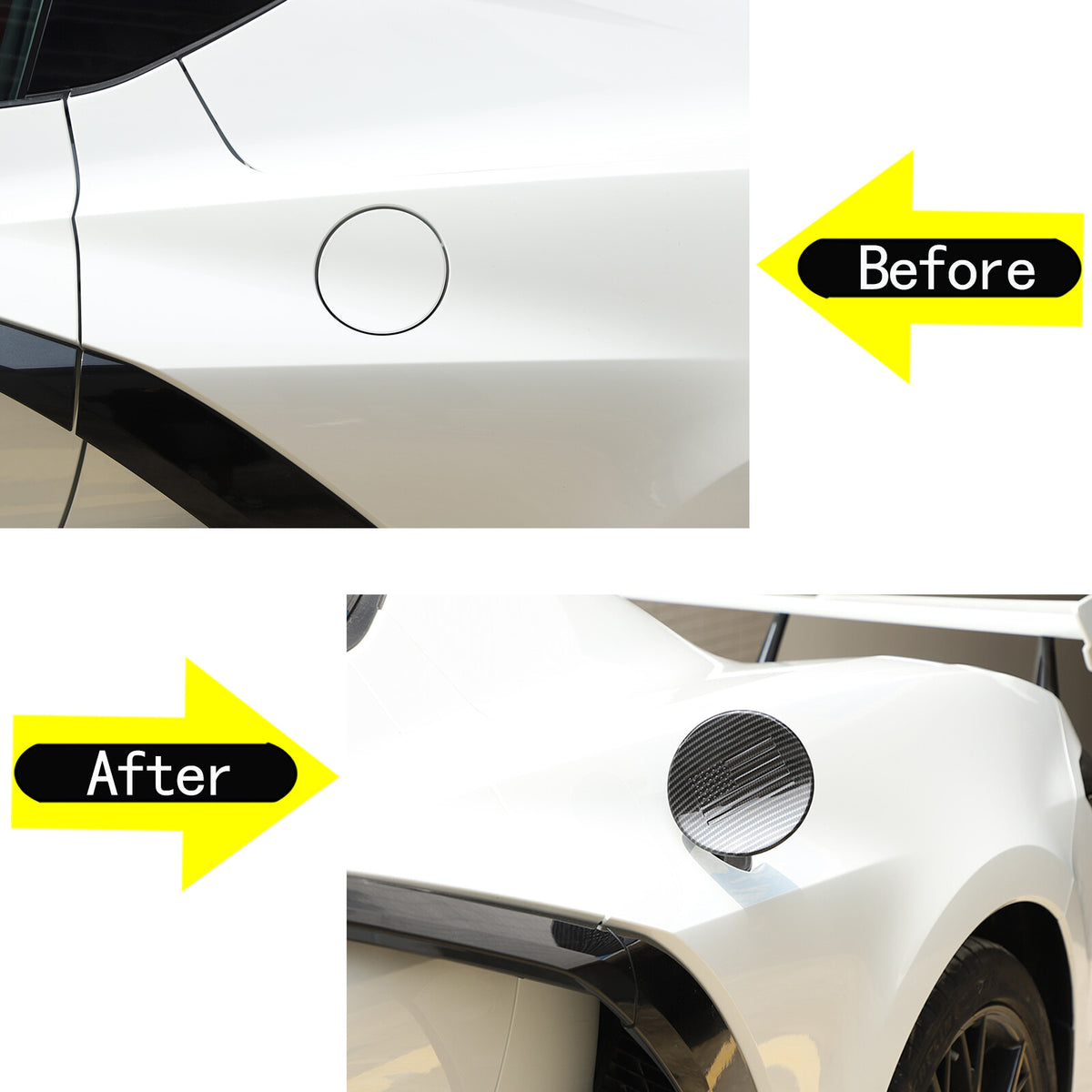 Car Exterior Decoration Cover Trim Kit Accessories For Corvette C8 Coupe 20-25 7