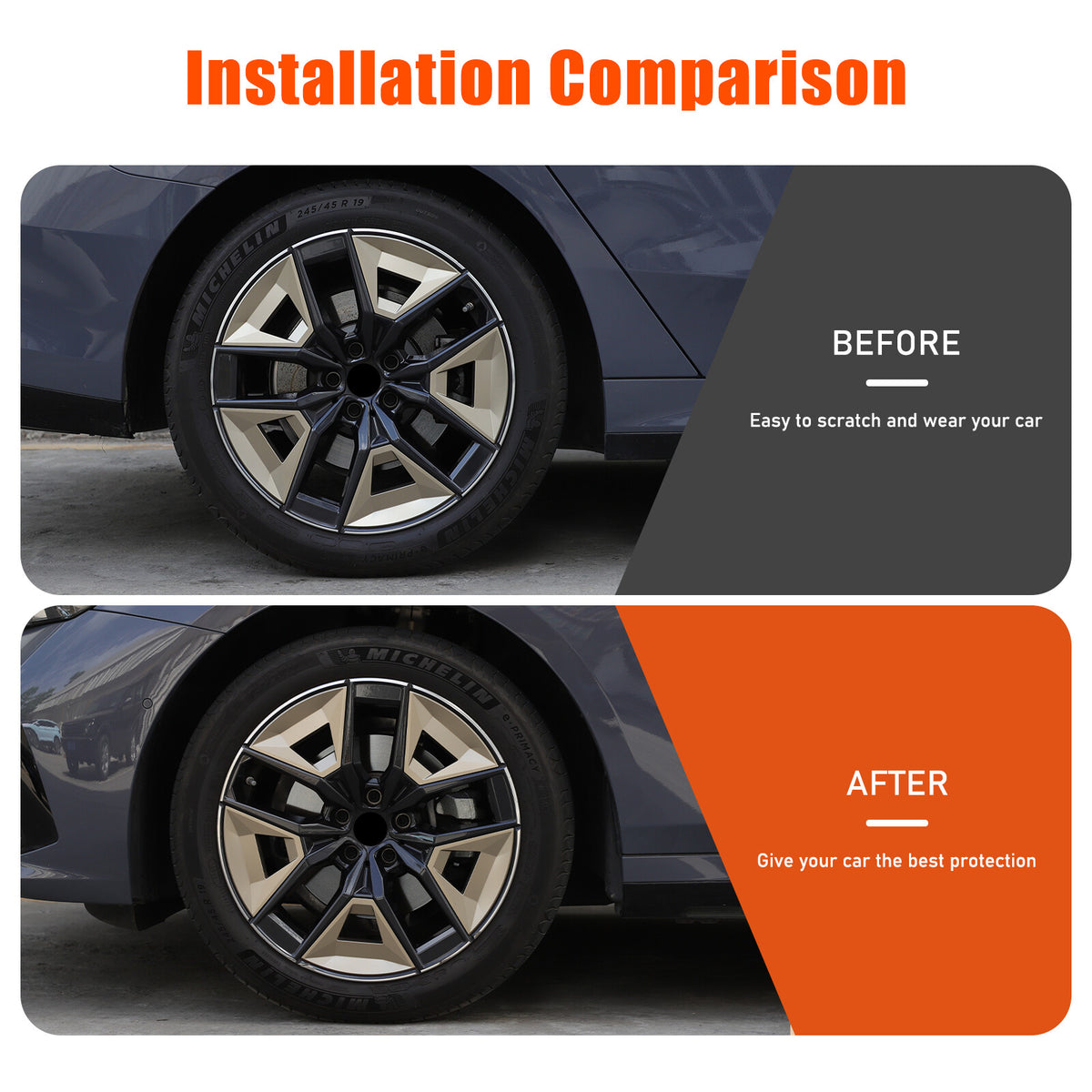Replacement Car Wheel Edge Decor trim Cover For BMW 5 Series G60 2024+ 6