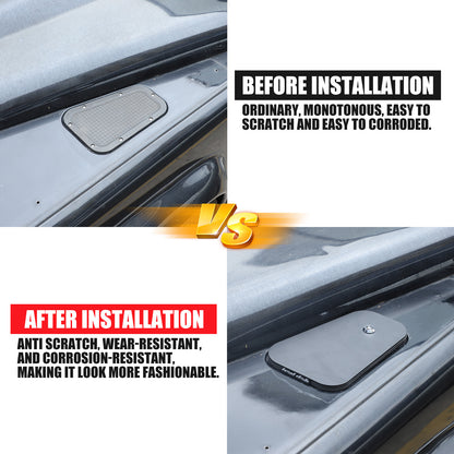 Steel Alloy Hood Air Vent Outlet Storage Box Tray For LR Defender L316 2004-2018 21