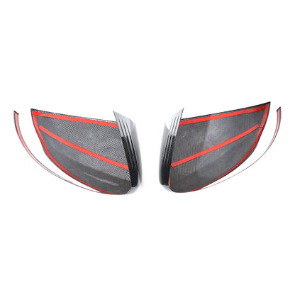 Honeycomb Real Carbon Fiber Rear View Mirror Cover Trim For Benz G500 G63 19-23 9