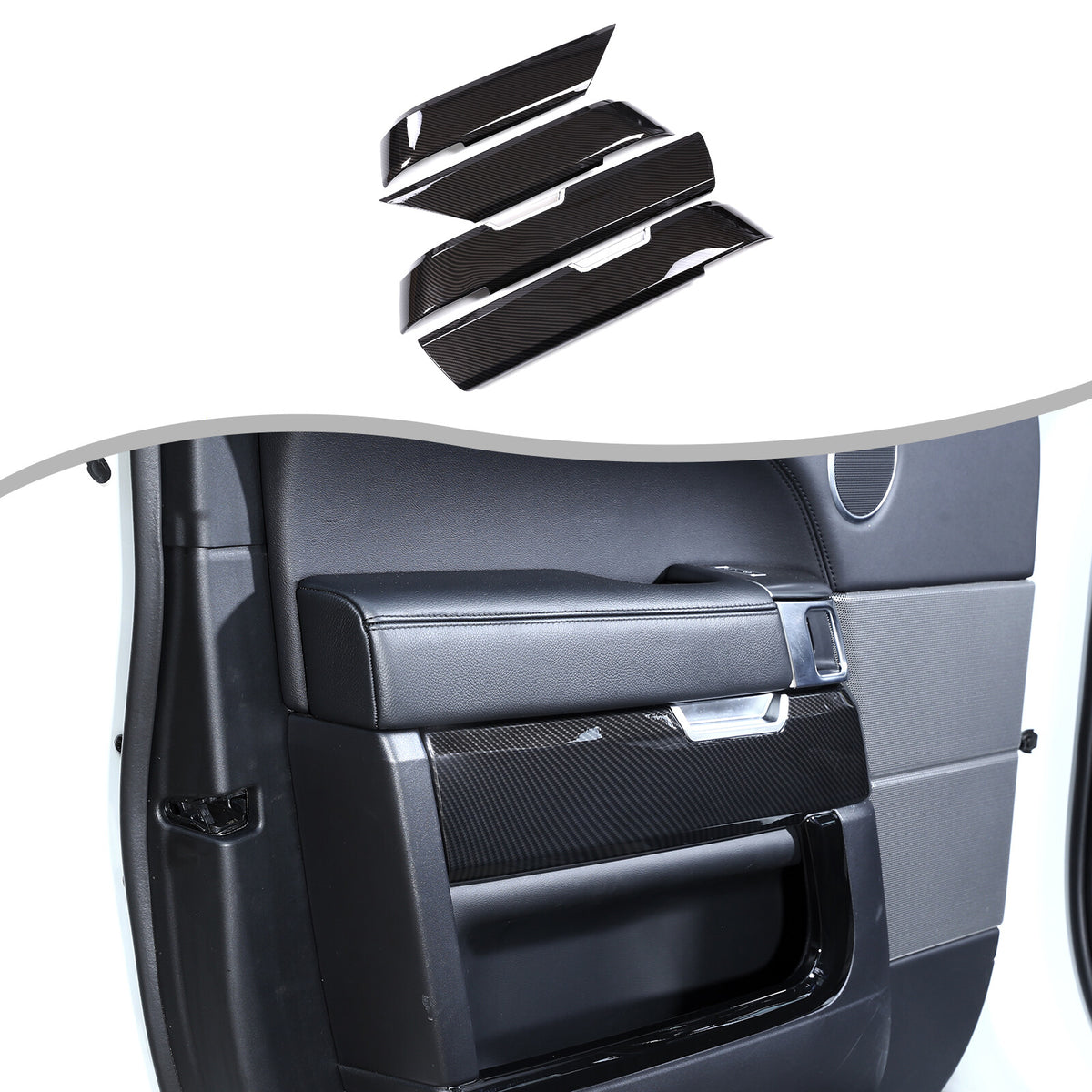 Replace ABS Carbon Interior door Panel For LR Range Rover Sport L494 2014-17 2
