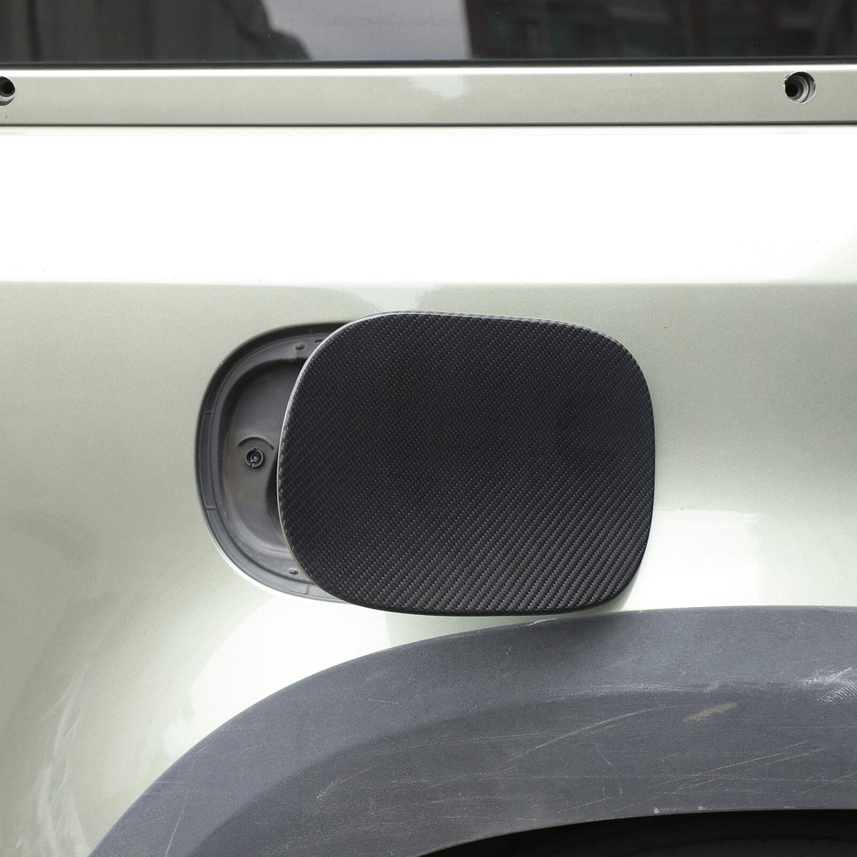 Real Dry Carbon Fiber Fuel Tank Cap Trim Cover For LR Defender L663 2020-25 18