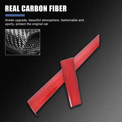 Red Real Carbon Fiber Center Console Panel Trim For Subaru WRX VB Crosstrek 22+ 9