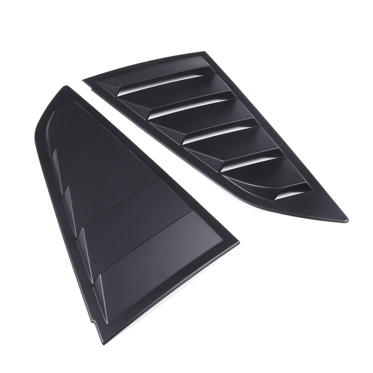 ABS Matte Black Rear Side Window Louver Shutter Trim For Corvette C7 2014-2019 6