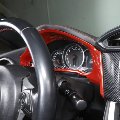 Red Interior Dashboard Instrument Cover Trim For Toyota 86/Subaru BRZ 12-20 US 4