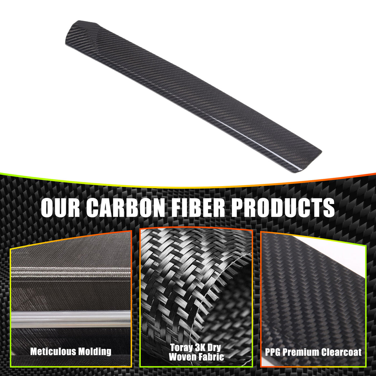 Real Carbon Fiber Navigation Screen Lower trim For BMW 5 Series G60 i5 2024+ 13