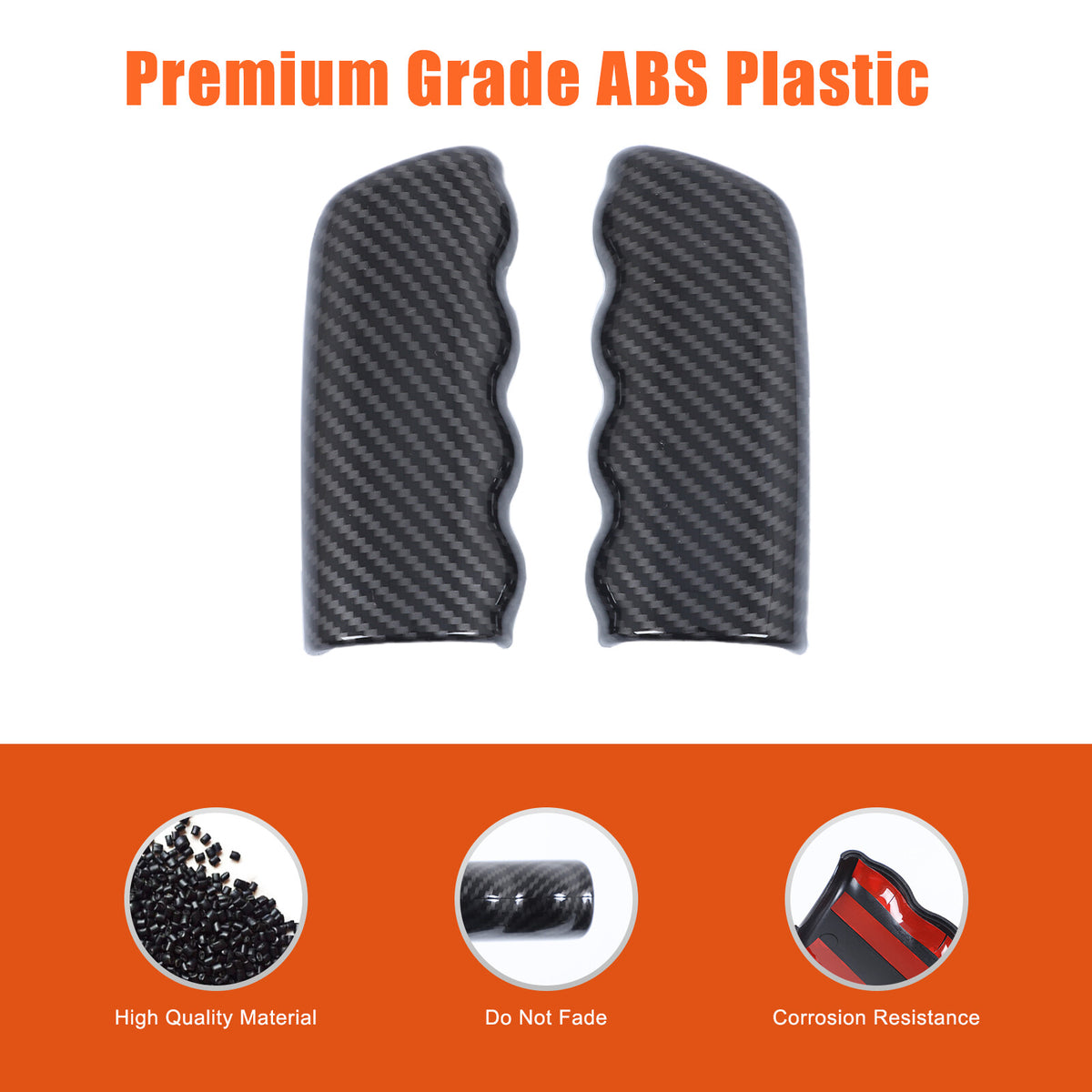 ABS Carbon Fiber Car Parking Lever Handbrake Case Cover For Corvette C6 2005-13 23