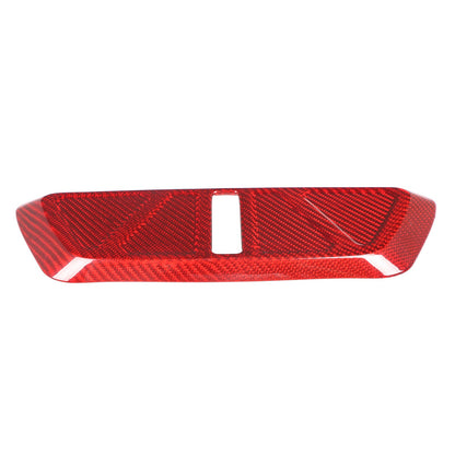 Red Real Carbon Fiber Trunk Latch Base Cover Trim For Corvette C8 2020+ 17