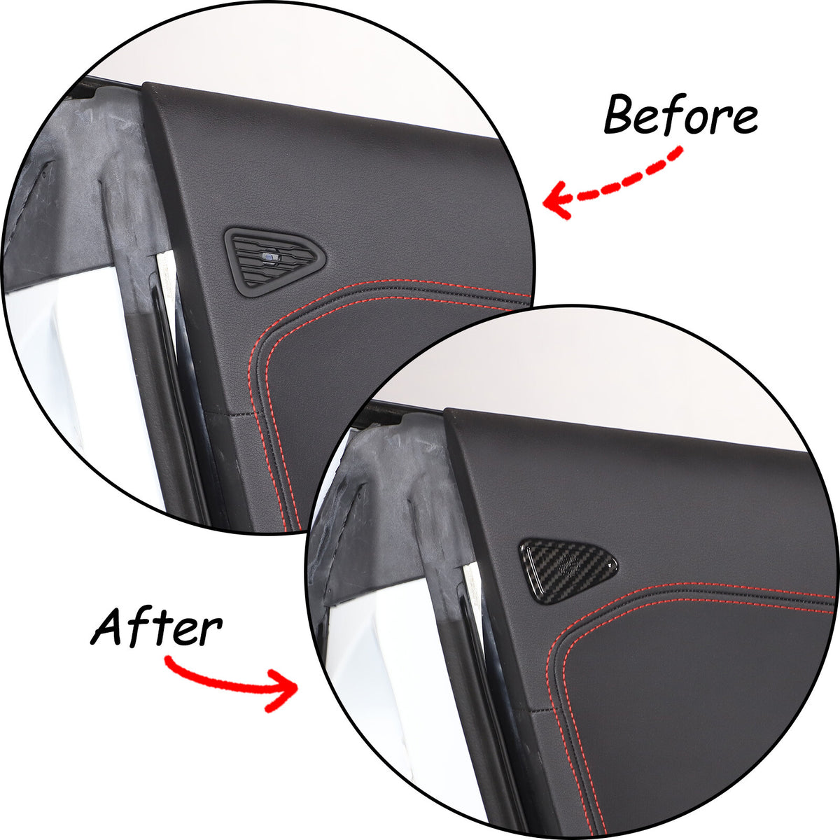 Carbon Fiber ABS Interior Full Decor Cover Trim Kit For Corvette C8 2020-2025 - Styles 36-40 59