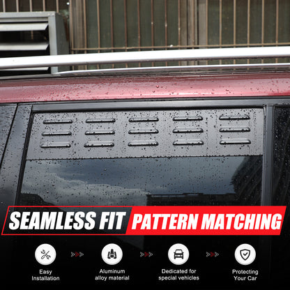 Alloy 2nd Row Alloy Door Window Air Vents Screens For Honda Pilot 2003-2008 6