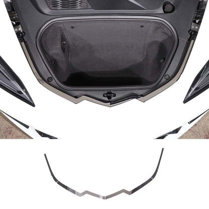 Frunk Trunk Front Nose Cap Panel for C8 Corvette 20-26 Polished Stainless Steel 5