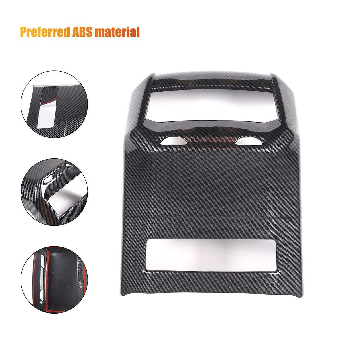 Carbon Fiber Rear Air Vent Outlet Panel Cover Trim For BMW 7 Series G70 i7 2023 18