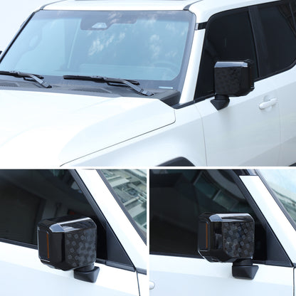 Glossy Black Rearview Mirror Trim For Toyota Land Cruiser Prado LC250 24+ US 22