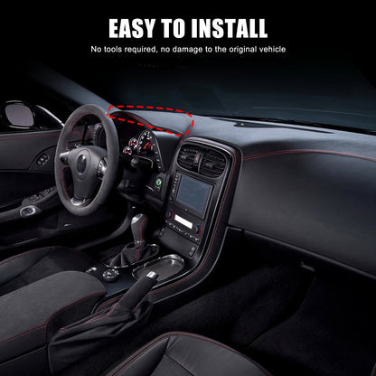 Real Carbon fiber Dashboard Instrument Upper Cover Trim For Corvette C6 2005-13 10