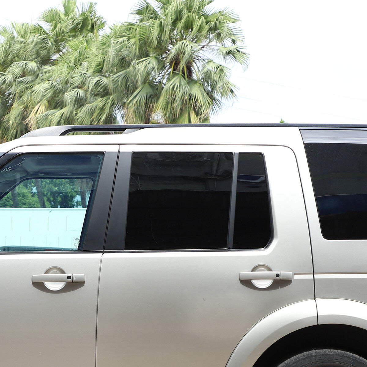 Matte Black A B Pillar Post Trim Set for Land Rover Discovery LR3 LR4 2010-16 9