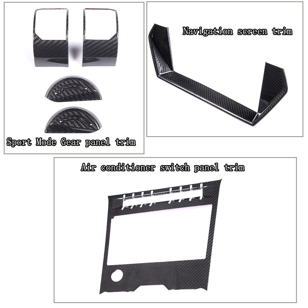 Carbon Fiber Air Condition Navigation Panel Cover For Lamborghini URUS 18-23 US 3