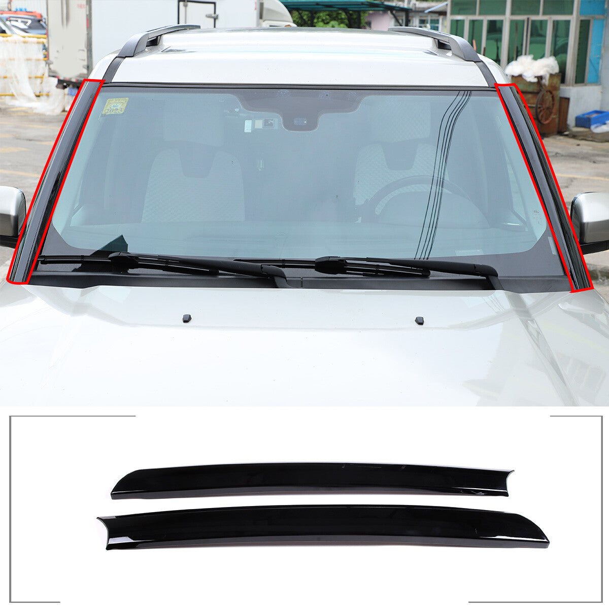 Front Windshield A-pillar Post Trim Strip For LR Discovery 4 LR4 L319 10-16 US 4
