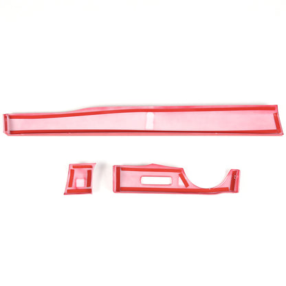 11PCS Red ABS Dashboard Center Console Trim Cover Set for Nissan Titan 2016-23 5