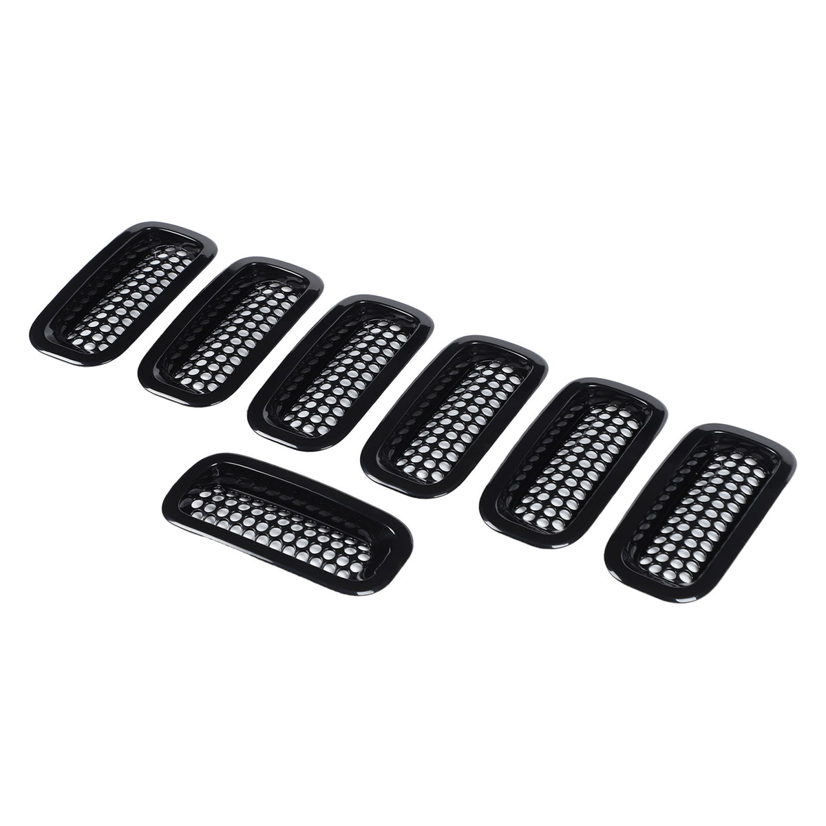 Black ABS Grille Insert Guard Insect Screen For Hummer H3 2005-2009 18