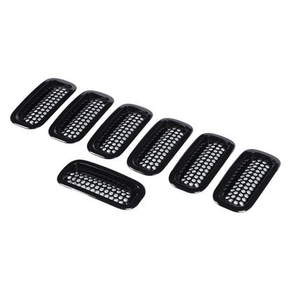 Black ABS Grille Insert Guard Insect Screen For Hummer H3 2005-2009 18