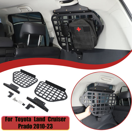 Rear Window Interior Shelf Molle Panel For Toyota Land Cruiser Prado 2010-23 1
