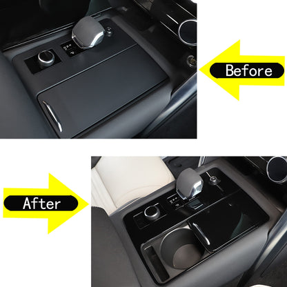 Glossy Black Center Gear Shift Cover Trim for Land Rover Discovery 5 2020-21 2