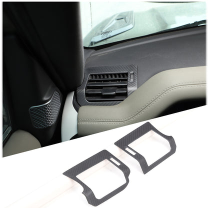 Matte Carbon Fiber Side Air Vent Outlet Panel Cover For LR Defender 2020-2024 3