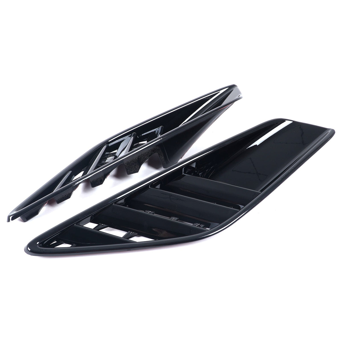 Piano Black ABS Rear Fender Air Intake Frame Trim For Corvette C7 2014-2019 US 4