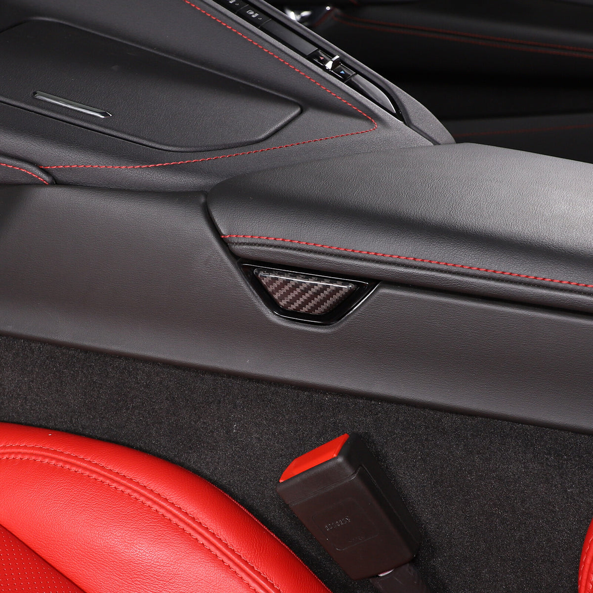 Real Dry Carbon Fiber Full Interior Center Set Trim Kit For Corvette C8 20-25 US - Styles 1-5 36