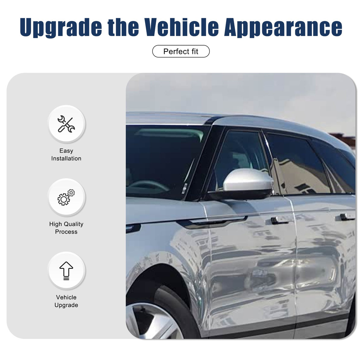 Real Carbon Fiber Side Mirror Cover For LR Range Rover Evoque 2014-2020 14