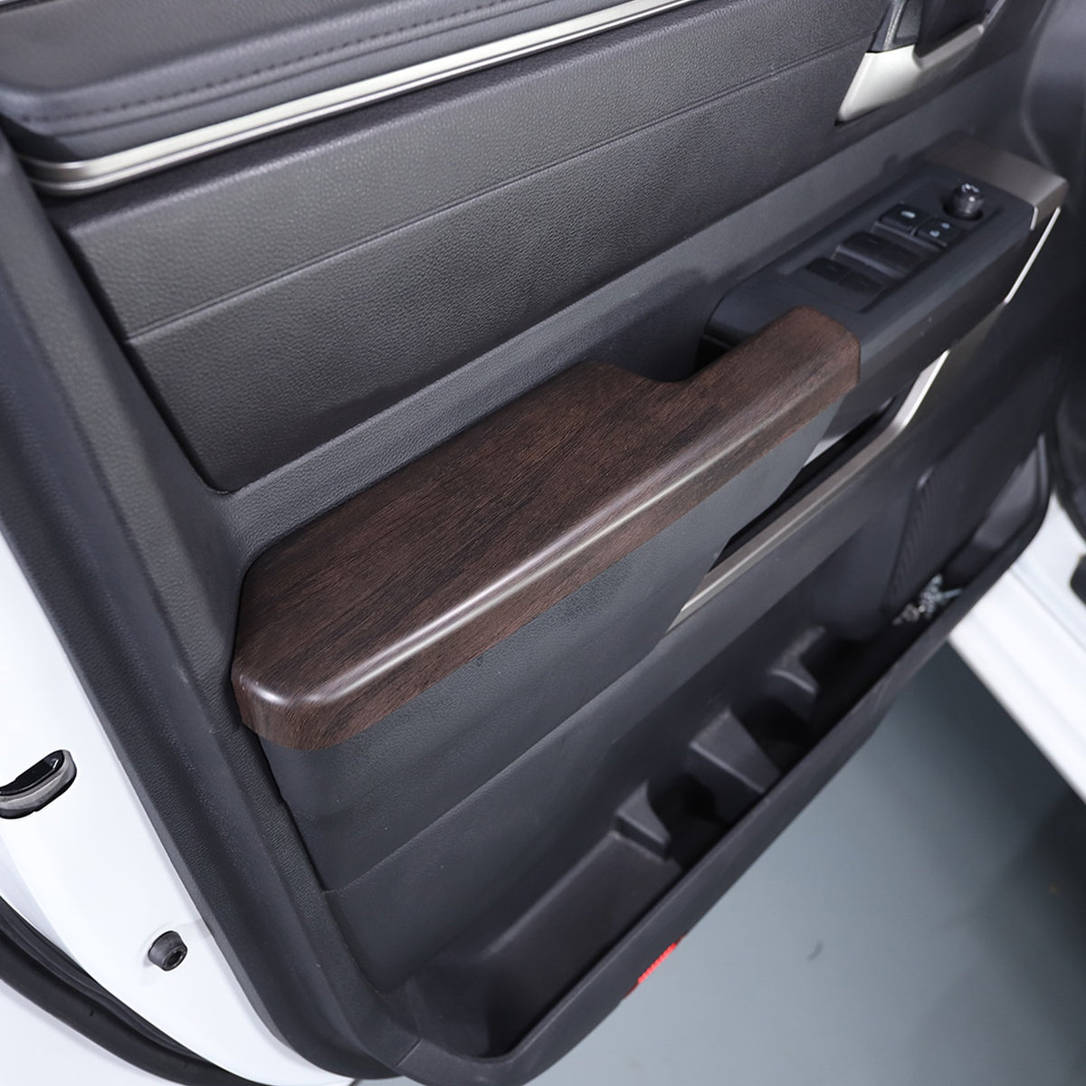 Oak Grain Door Elbow Armrest Trim Cover For Toyota Tundra Sequoia 2022-24 US 10