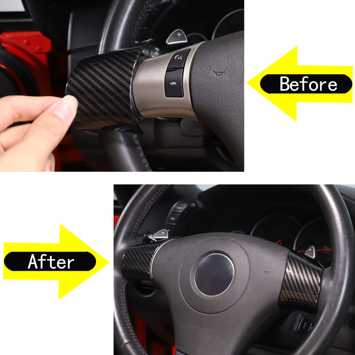 ABS Carbon Fiber Interior Exterior Cover Trim Kit For Corvette C6 2005-2013 148