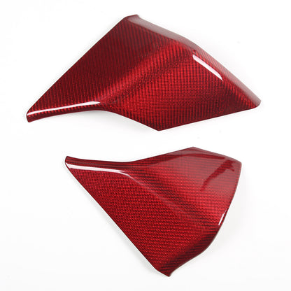 Red Carbon Fiber Dashboard Instrument Upper Panel Trim for Corvette C8 2020-25 8