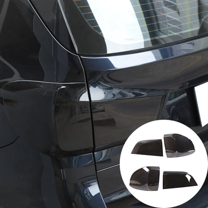 4PCS Smoke Blackout Tail Light Lamp Decoration Cover Trim For BMW X5 2014-2018 2