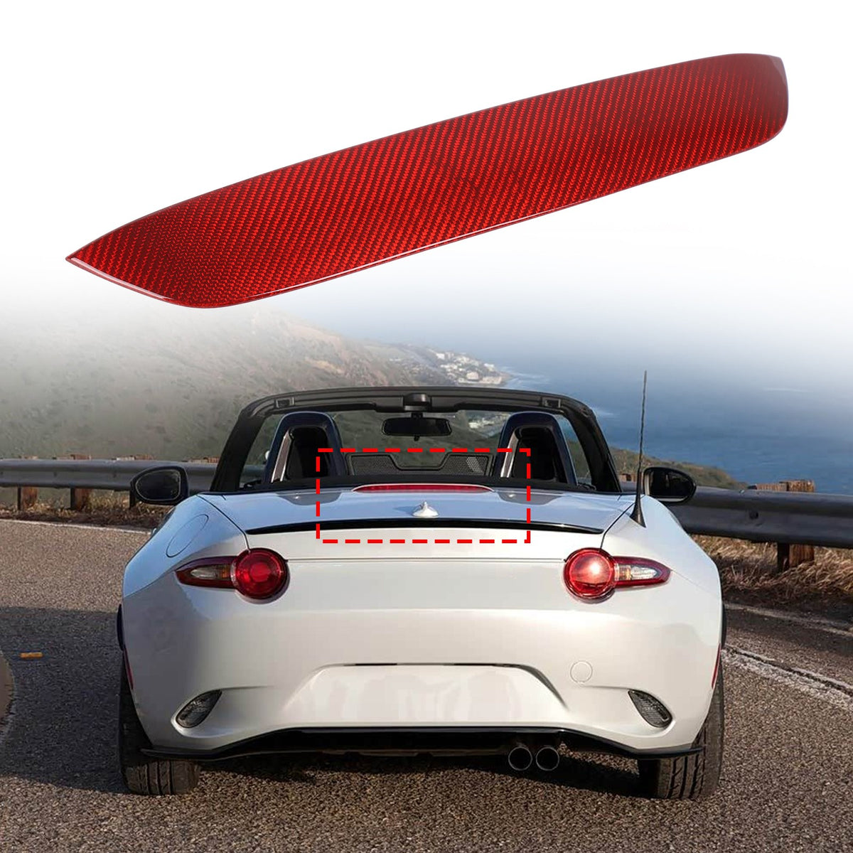 Red Real Carbon Fiber Interior Full Interior Trim For Mazda MX-5 Miata 2016-2026 - Variants 1-5 28