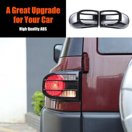 Piano Glossy Black ABS Tail Light Cover Trim For Toyota FJ Cruiser 2007-2021 US 1