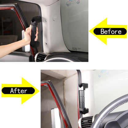 Black Front A-pillar Handle Replacement For Toyota FJ Cruiser 2007-2021 13